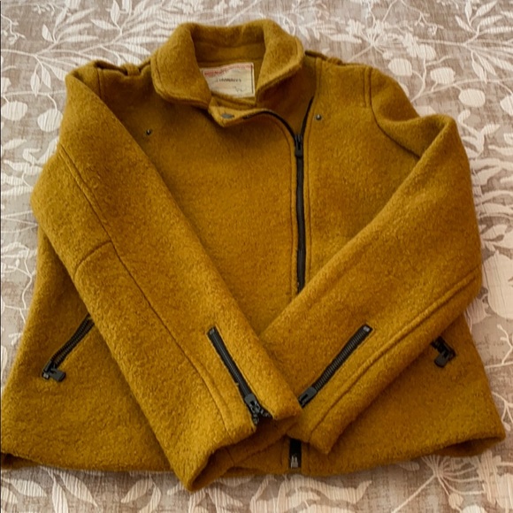 Bomber style boiled wool jacket - Picture 3 of 10